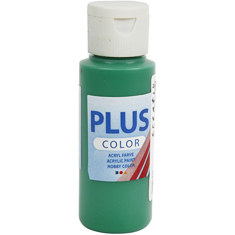 Plus Color hobbymaling 60 ml. brilliantgrn