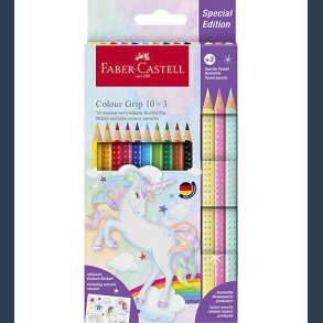 Faber- Castell colour grib 10 + 3 stk ass