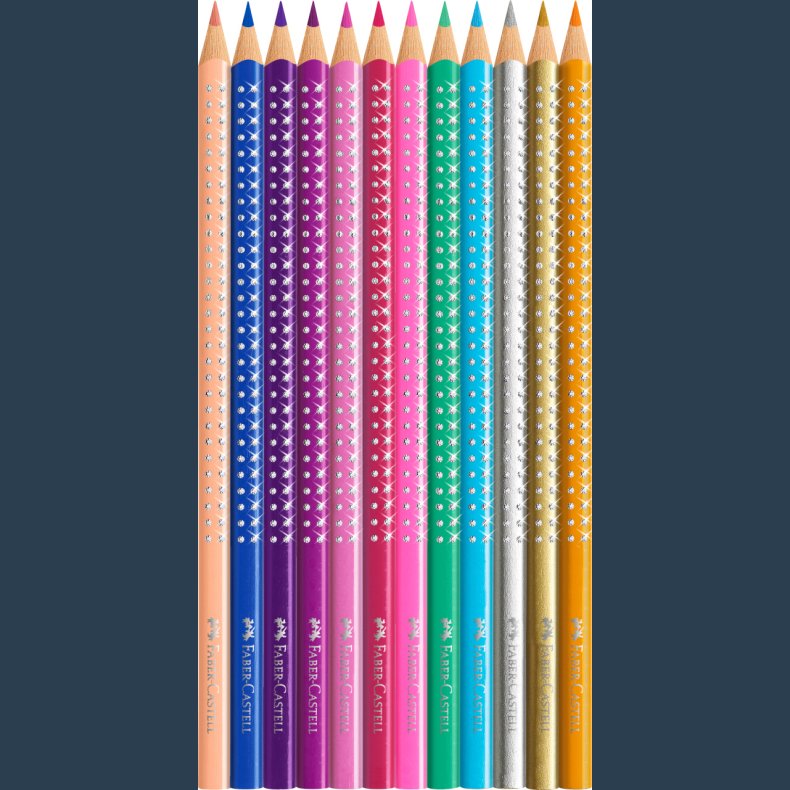 Faber- Castell Sparkle Tinsker 12 stk ass