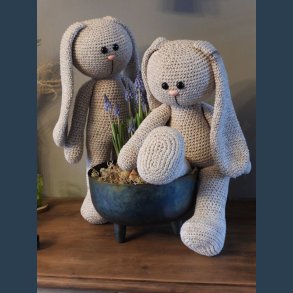 Funny XXL Bunny Basic beige meleret ca.45 cm. hj