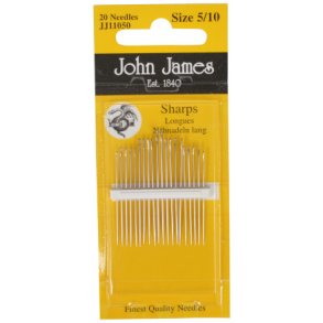 John James nle Size 5/10 sharps 20 stk