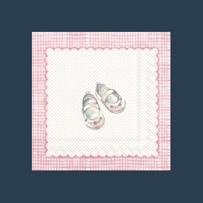 serviet for my littel baby pink 20 stk. 33x33 cm