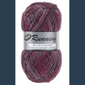 Lammy Yarn strmpegarn 4 trdet lilla nuancer