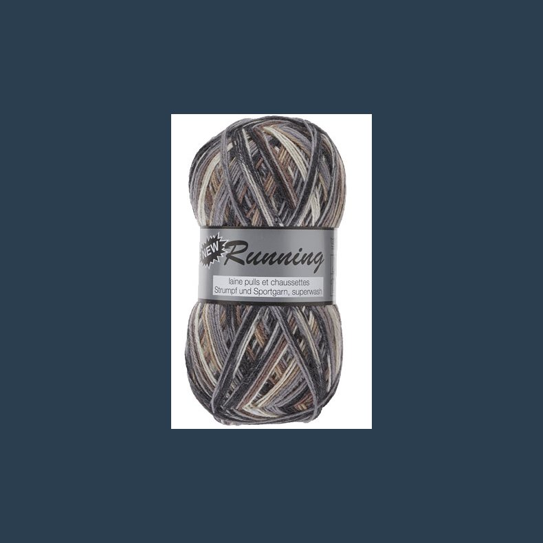 Lammy Yarn strmpegarn 4 trde brunlige nuance