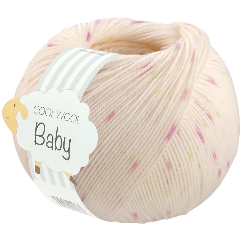 LANA GROSSA Baby  Cool Wool print Punto mix m rosa