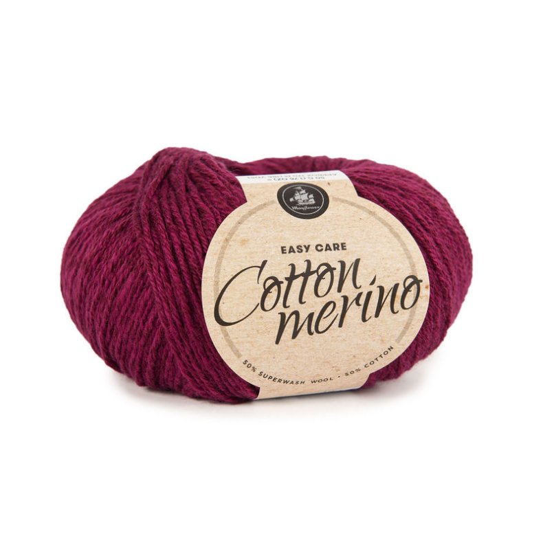 COTTON MERINO SOLID KIRSEBRRD (005)