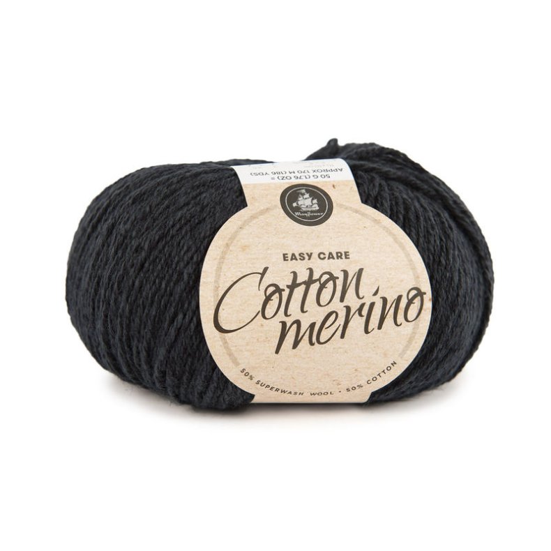 COTTON MERINO SOLID MRK MARINEBL (009)