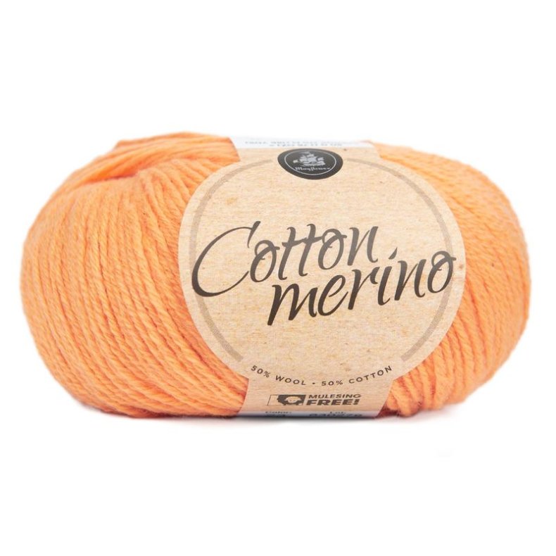 COTTON MERINO SOLID ABRIKOS (023)