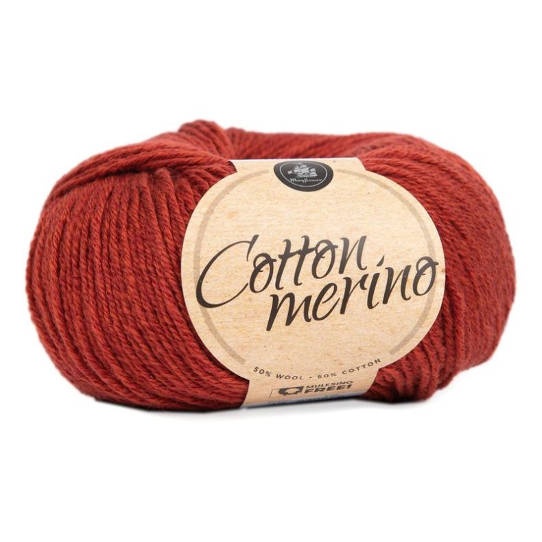 COTTON MERINO SOLID KIRSEBR (37)