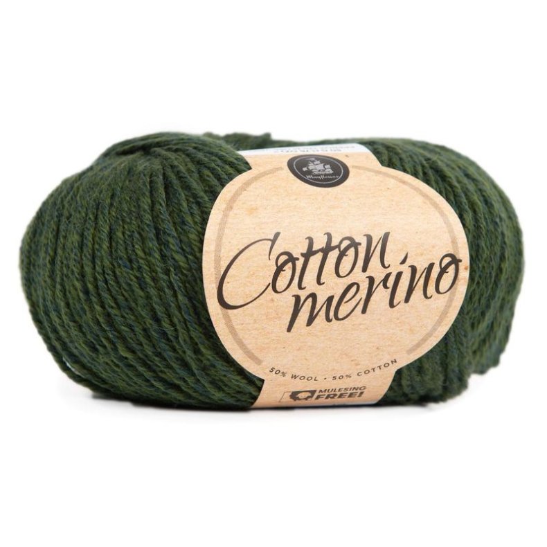 COTTON MERINO SOLID GRNNE ENGE (41)