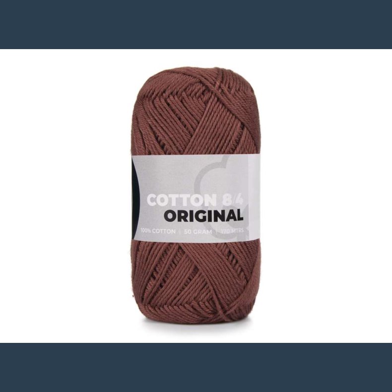 Mayflower bomuldsgarn 8/4 m�rk M�rk brun  1437