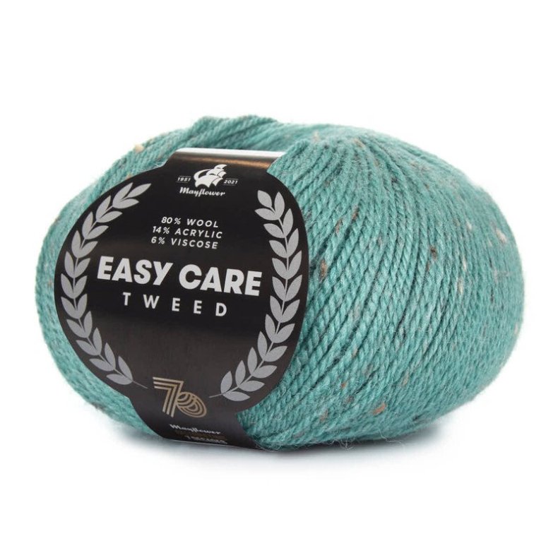 Mayflower Easy care Tweed nr 499 Mrk Akvamarin