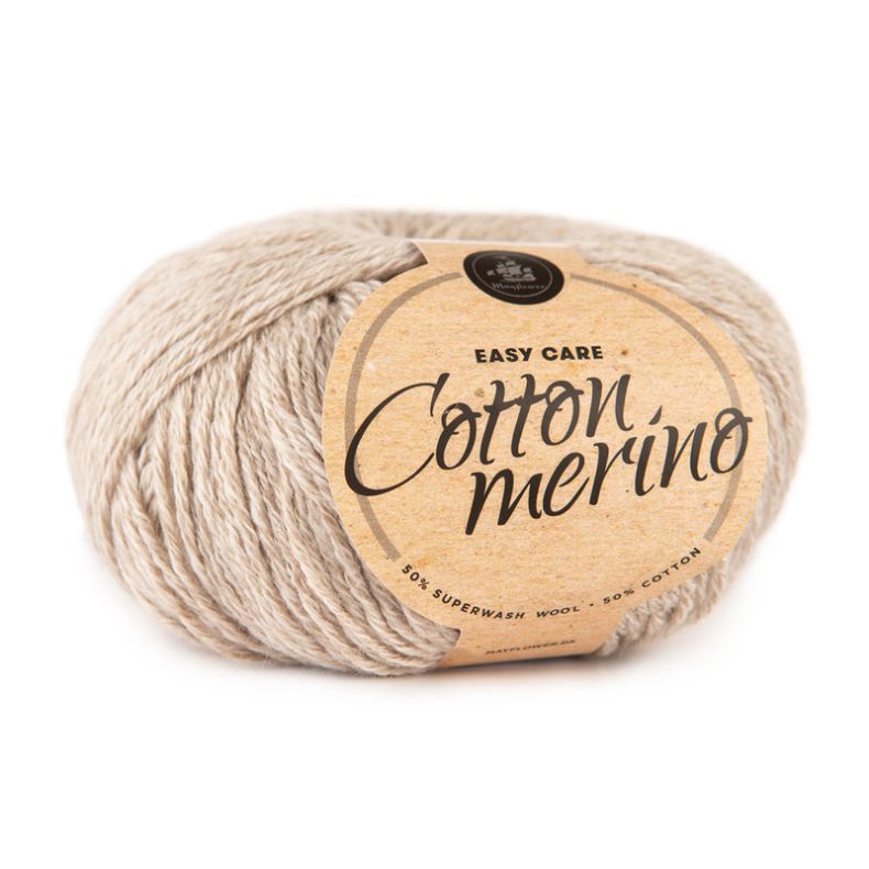 COTTON MERINO MELANGE SAND (202)