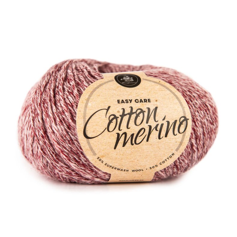 COTTON MERINO MELANGE BORDEAUX RD (212)