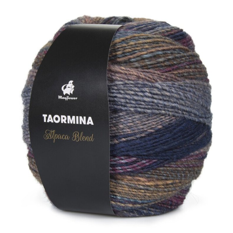 Taormina Alpaca Blend Blomme/navy/petrolbl/sand 006