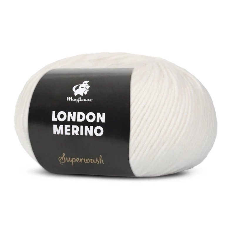 MAYFLOWER LONDON MERINO NR 01 hvid
