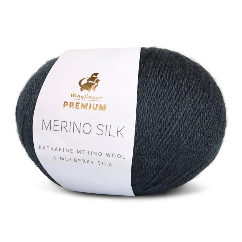 Mayflower Premium Merino silk mrke gr