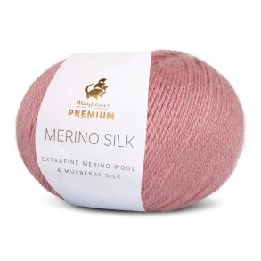 Mayflower Premium Merino silk 18 gammel rosa
