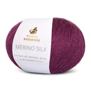 Mayflower Premium Merino silk Bordeaux 20