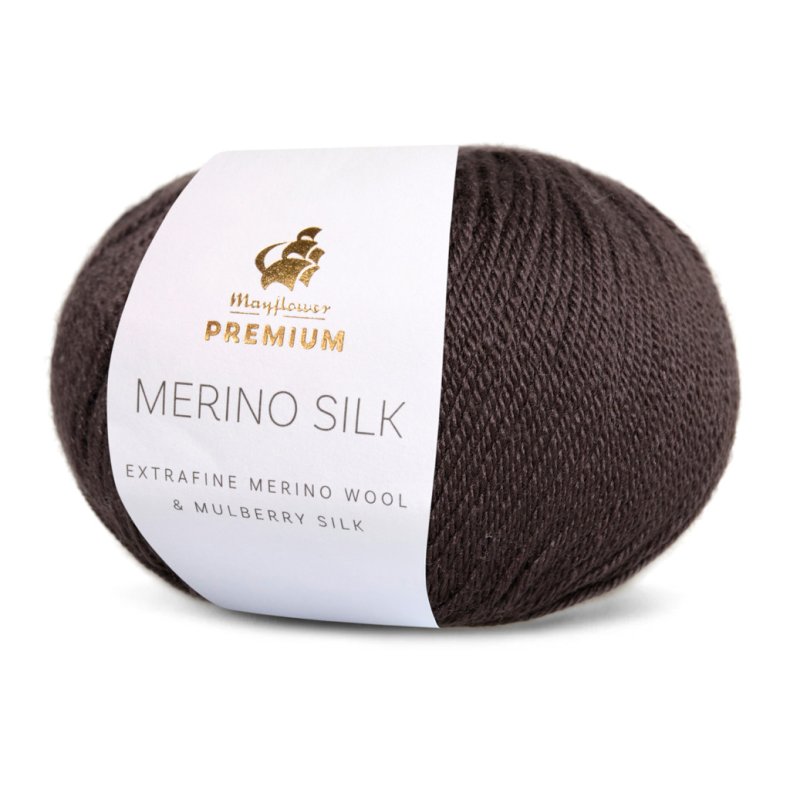 Mayflower Premium Merino silk mrke brun 21