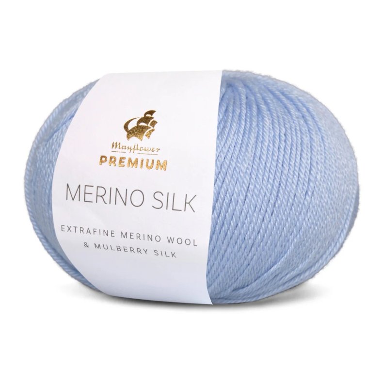 Mayflower Premium Merino silk nr 24 lysbl