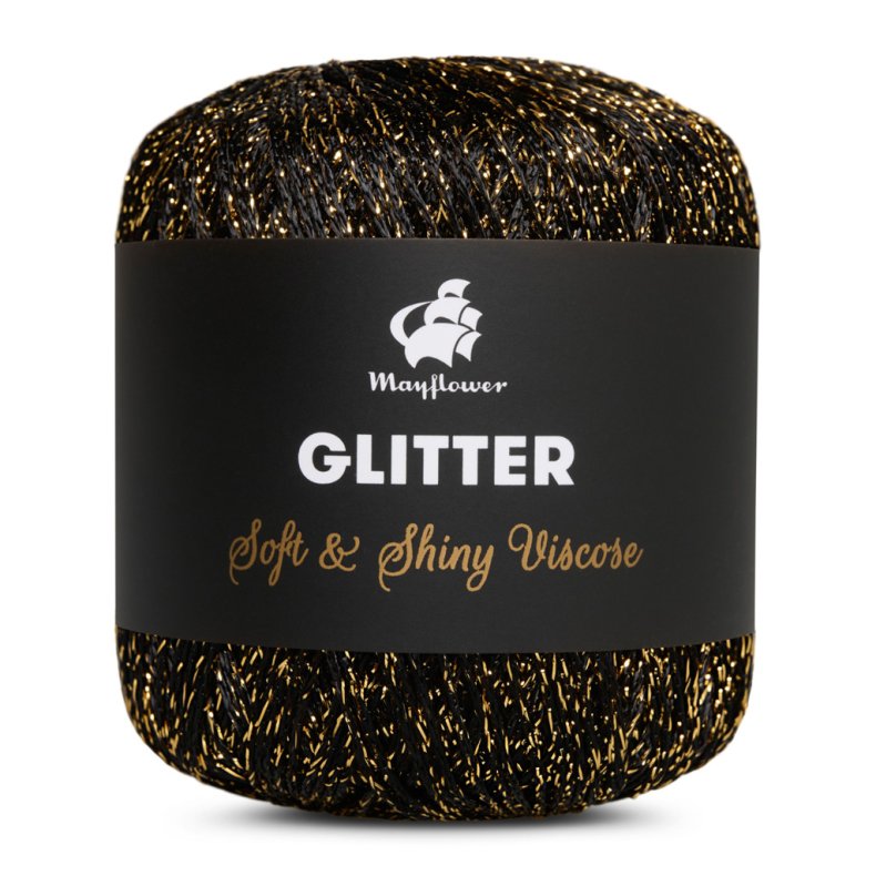 Glitter guld/sort 007 25 g