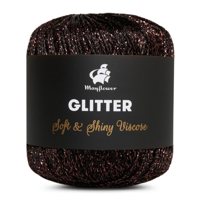 Glitter kobber/sort 007 25 g