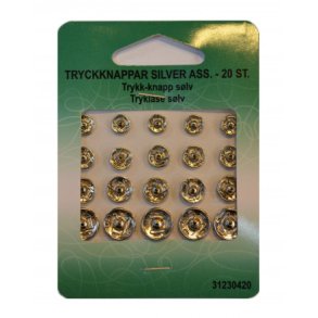 Tryklse 20 stk. ass. slv