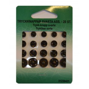 Tryklse 20 stk. ass. sort