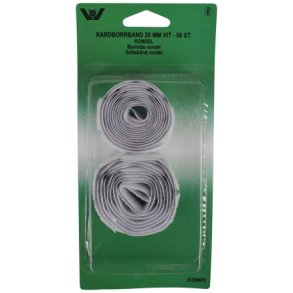 Gribebnd Rondel 50 stk HVID