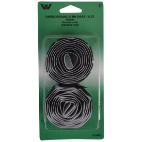 Gribebnd Rondel 50 stk Sort