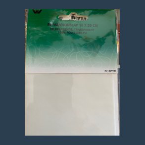 Reperationslap selvkl�bende transparent 10 x 20 cm.