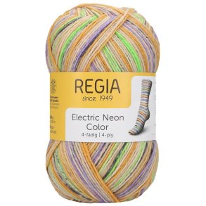 Schachenmayr Regia str�mpegarn 4 tr�de pastel electric neon