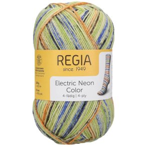 Schachenmayr Regia str�mpegarn 4 tr�de pastel electric neon