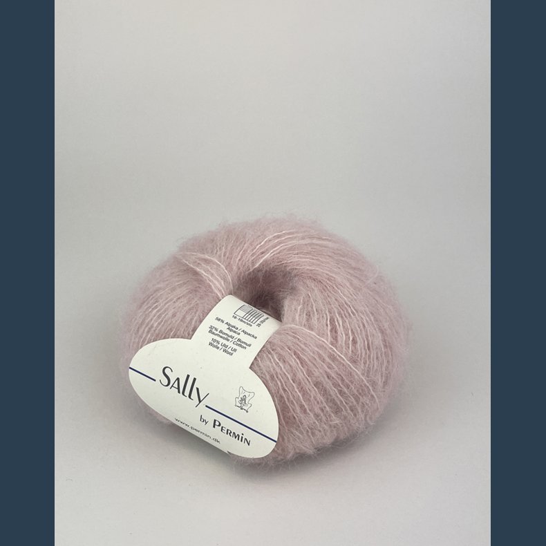 Permin Sally 50 g. ca. 175 m. sart rosa