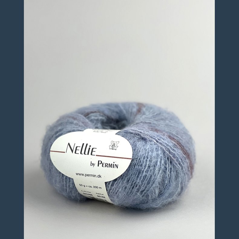 Permin Nellie lysebl7rosa/borduax 12