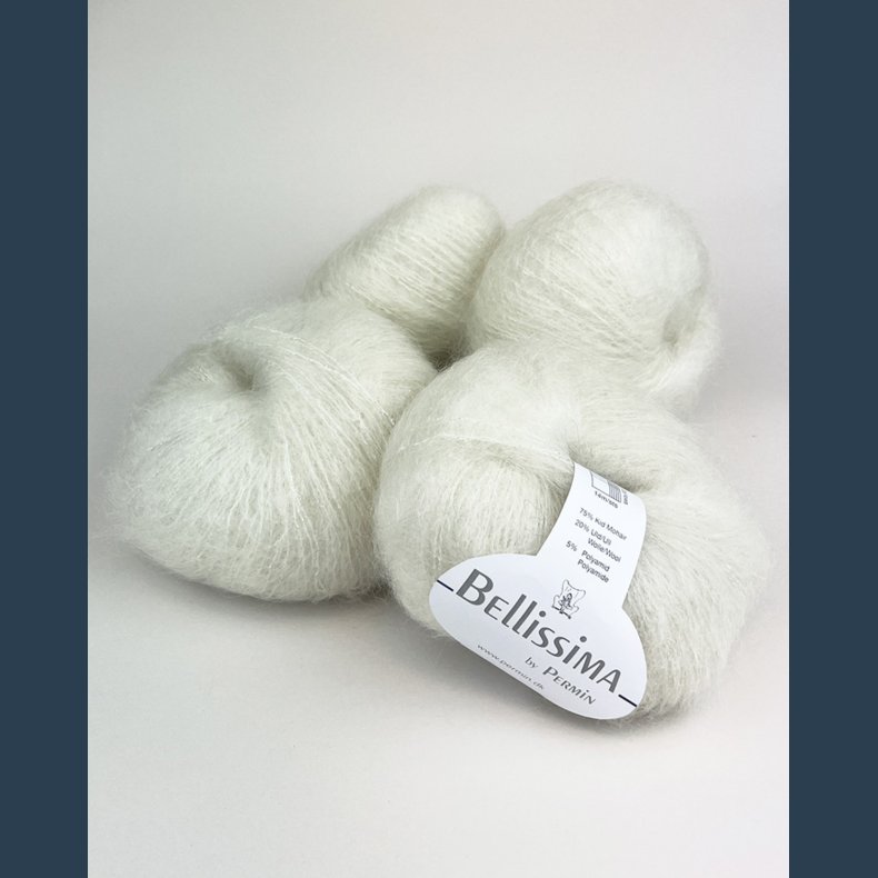 Bellissima by Permin r�hvid m glimmer