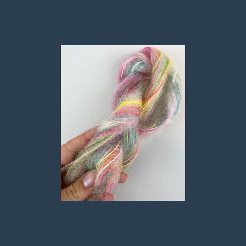 Permin Bella color 50 g. ca. 145 m.multi m rosa