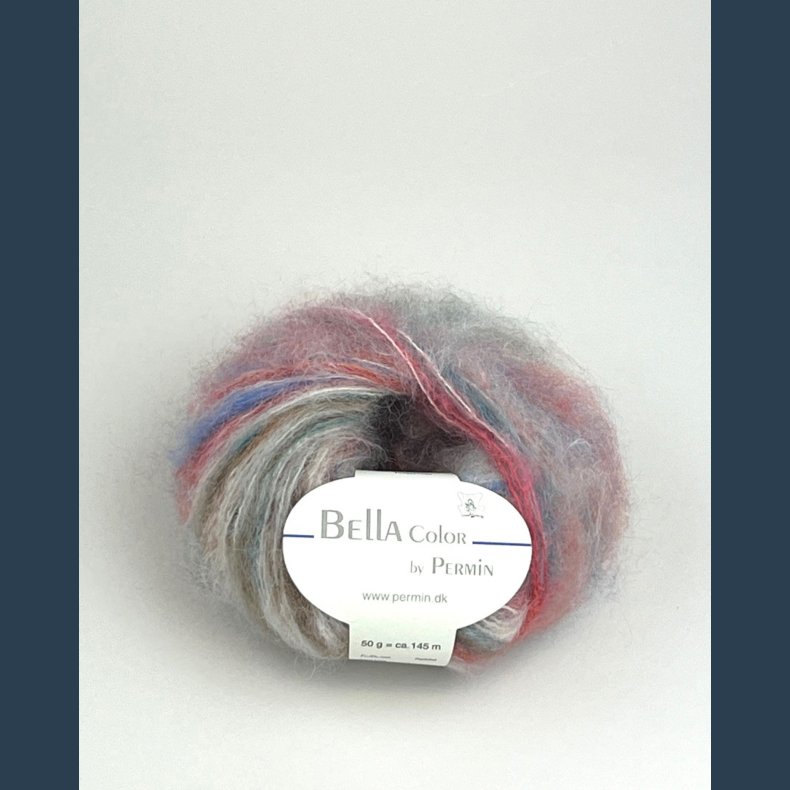 Permin Bella color 50 g. ca. 145 m.vilde blomster