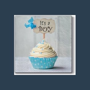 serviet bl copcake boy 33x33 cm 20 stk.
